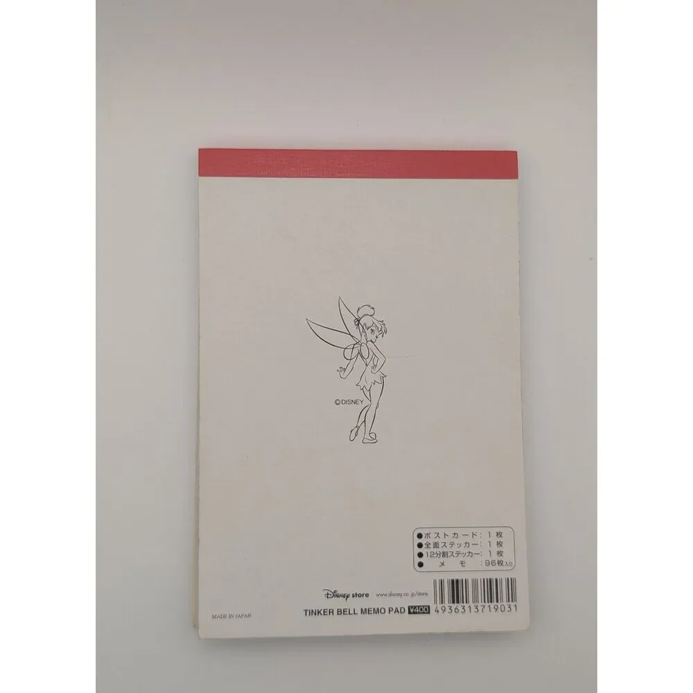 Disney Tinker Bell “Pixie Dust Princess” Notepad – Glitter Cover Made in Japan